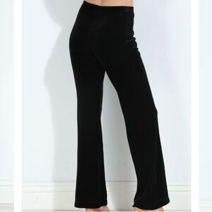 Veronica M Black Velvet Women's Pants
